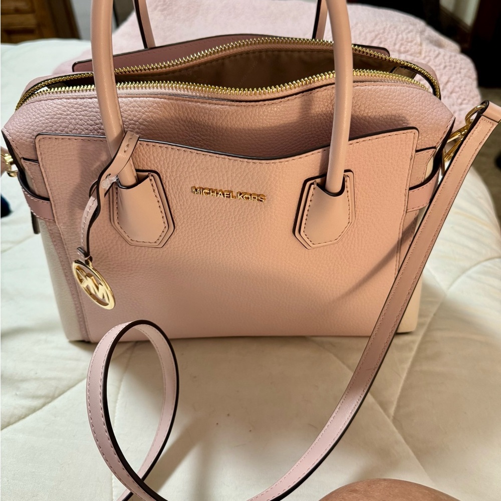Michael Kors Pink Satchel with Structured Design